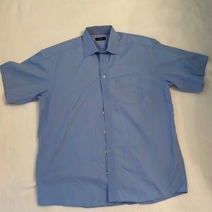 ETON button down short sleeve shirt. 17 1/2 neck and size 44
